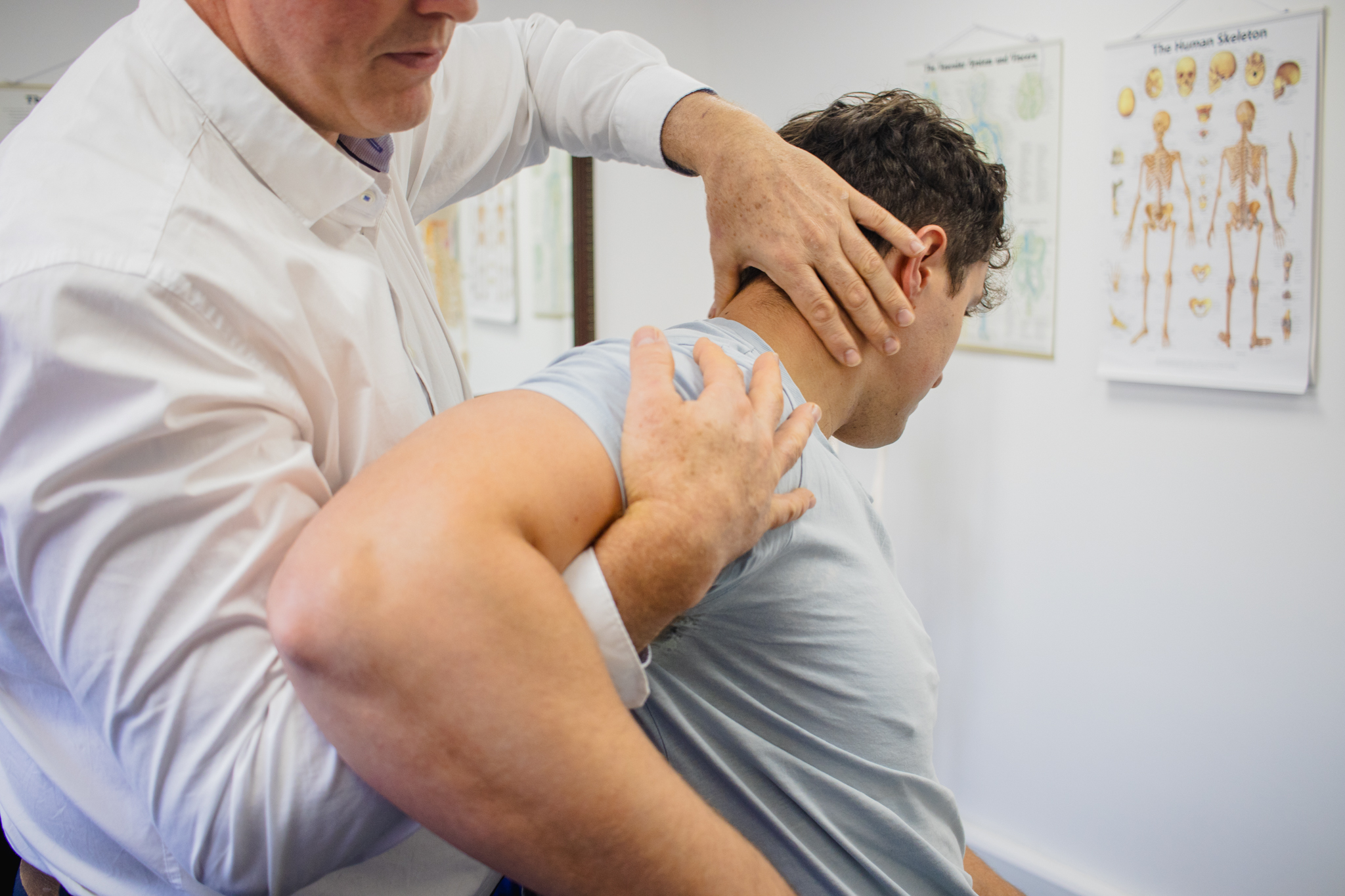 Doctor treating patient